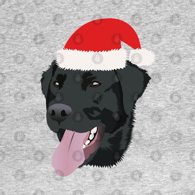 Christmas Black Lab by KCPetPortraits